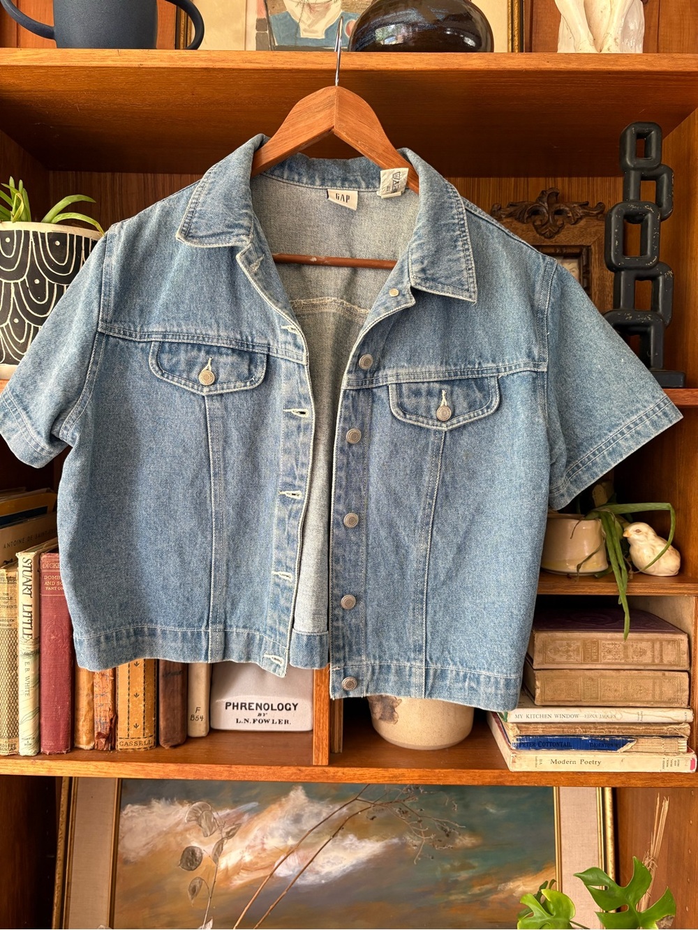Vintage GAP Crop Jean Jacket L
